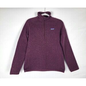 Patagonia 1/4 Zip Better Sweater Fleece Jacket Womens Medium Purple Pullover